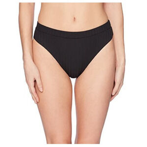 REEF Unity High Waist Banded Bikini Bottom Black Size L